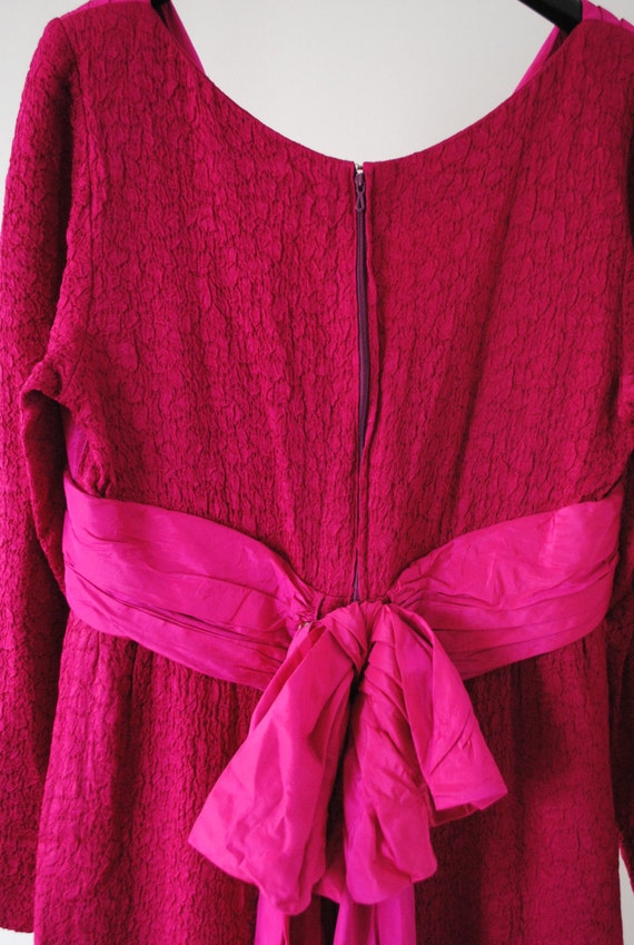 SALE 80s Vintage Pink Evening Dress Guy Laroche - image 4