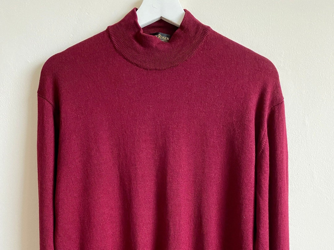 Vintage Harry Rosen Merino Cashmere Silk Sweater Turtleneck - Etsy