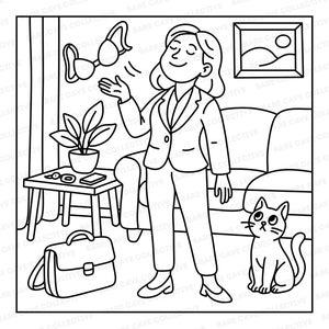 Real Mom Life Coloring Book | Funny & Cozy Motherhood Gift | 30 Comfy Cute Pages for Moms | Digital Download | Perfect Mom Self-Care