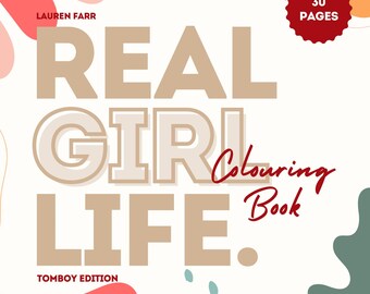 Tomboy Colouring Book | Real Girl Life, Cute & Cosy, Sweet Colouring Kids Activity Book (Digital Download)