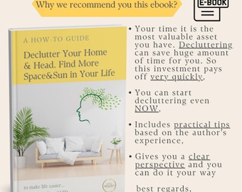 Désencombrez votre maison_Ebook : guide d'organisation minimaliste (téléchargement numérique). Désencombrer la maison