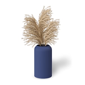Minimalist 3D Printed Vase – Navi Blue | Modern Scandinavian Decor | Eco-Friendly Home Accent