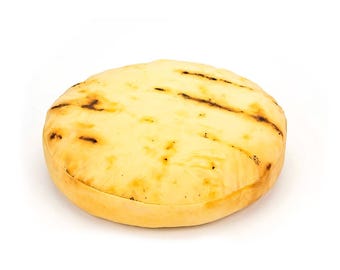 Arepa Shaped Decorative Pillow Plush Cushion 40cm Handmade Funny