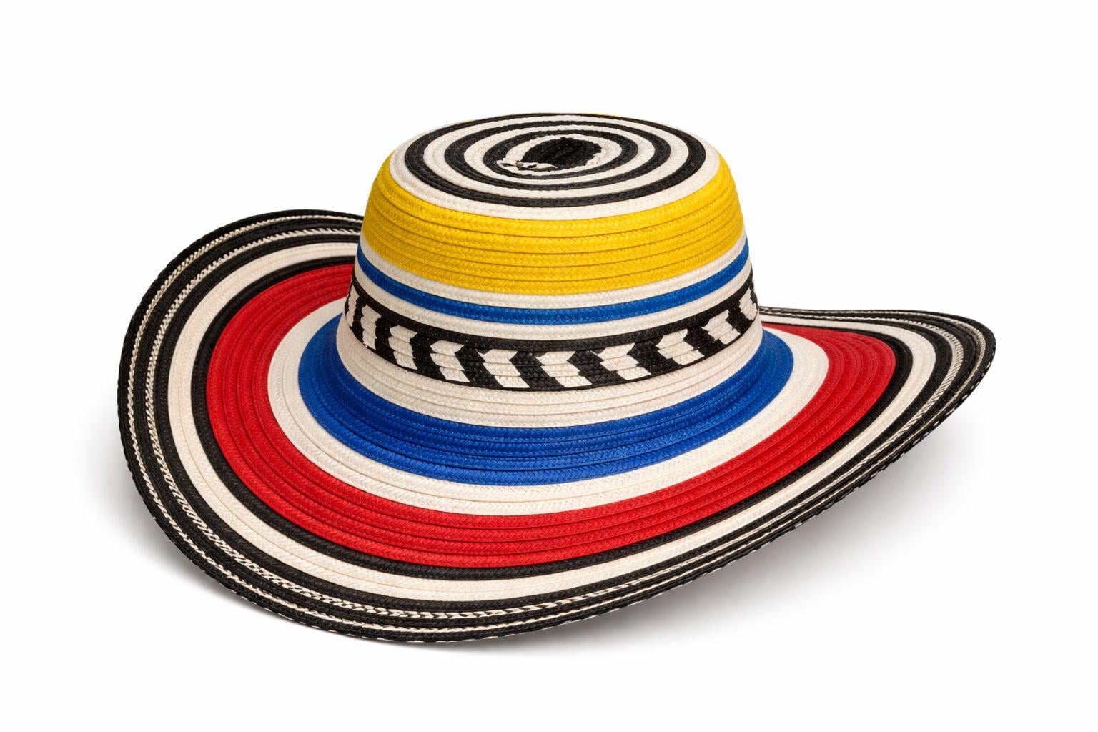 Colorful Woven Band Women\'s Hat  hand made hat handcraft from Colombia ?? Colombian Straw Handmade Hat - Etsy main image 4