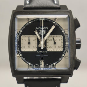 Vintage Monaco Heuer Chronograph Quartz 40 mm Men&#39;s Watch. | Japan Quartz Movement Watch. | Monaco Heuer Square Watch.
