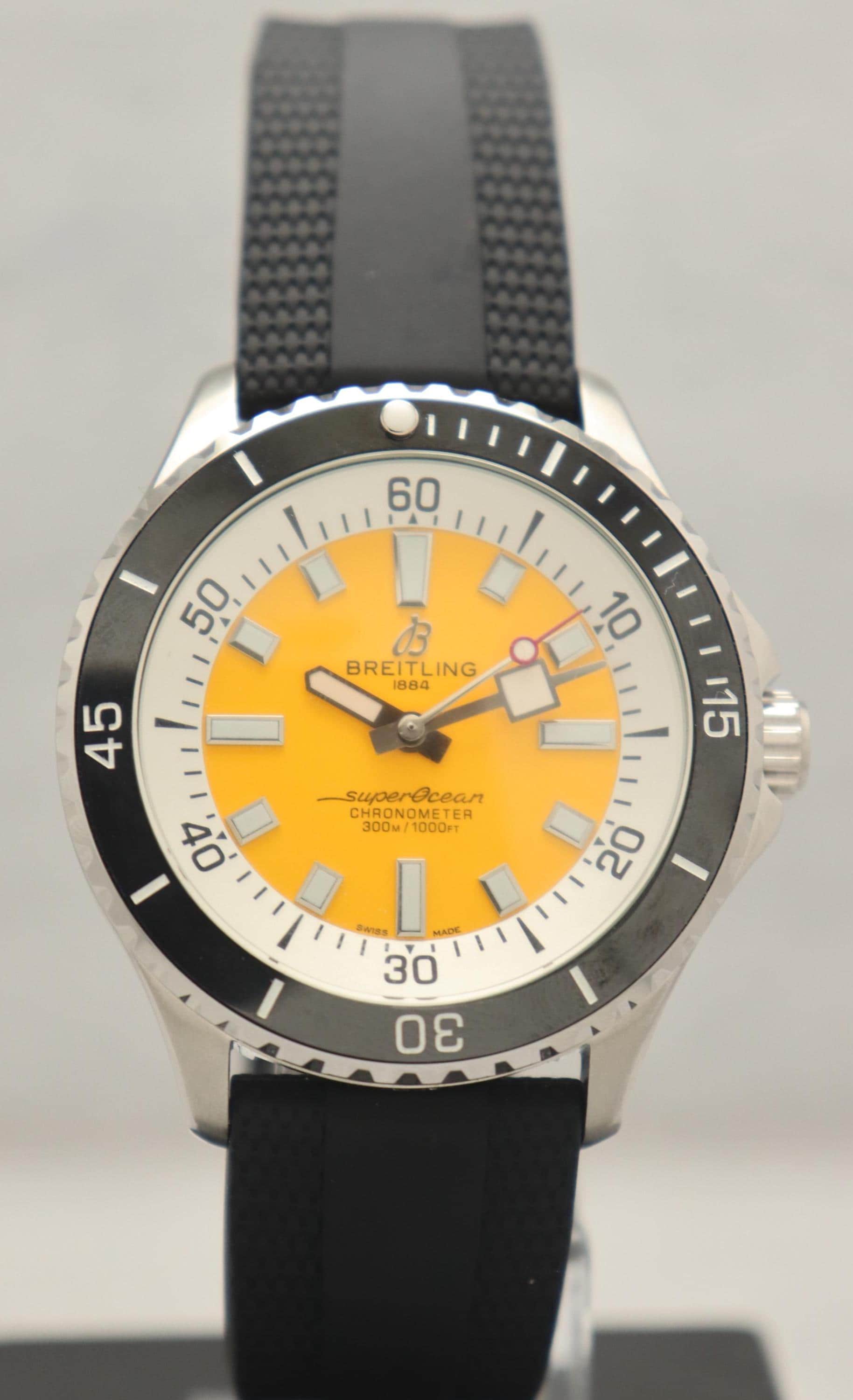BREITLING 1884 イエロー/ブラック モデル 思わず二度見してしまうようなデザイン美、比類なき安全性と信頼