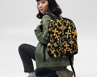 Jesus Backpack, Christian Faith Bag, and Religious Gift
