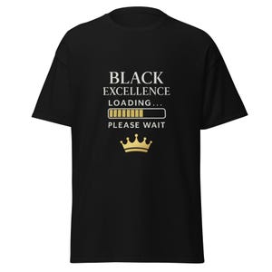 Schwarzes Baumwolle T-Shirt: Black Power, Papa Geschenk