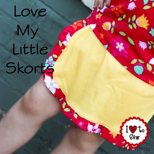 The Love My Little Skorts - Instant Download