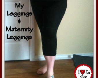 Love My Lady Leggings, Ladies Super Fast Leggings with Maternity Option - Instant Download