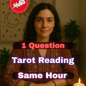 1 Question Tarot Reading, Same Hour Delivery, Fast Answer, Psychic Reading, Love, Career, Accurate, Intuitive, Spiritual Guidance, Same Hour