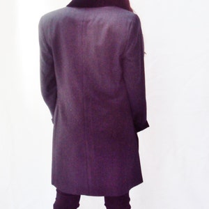 vintage 70s MOD Velvet Collar jacket / gray wool blazer / EDWARDIAN JACKET image 4