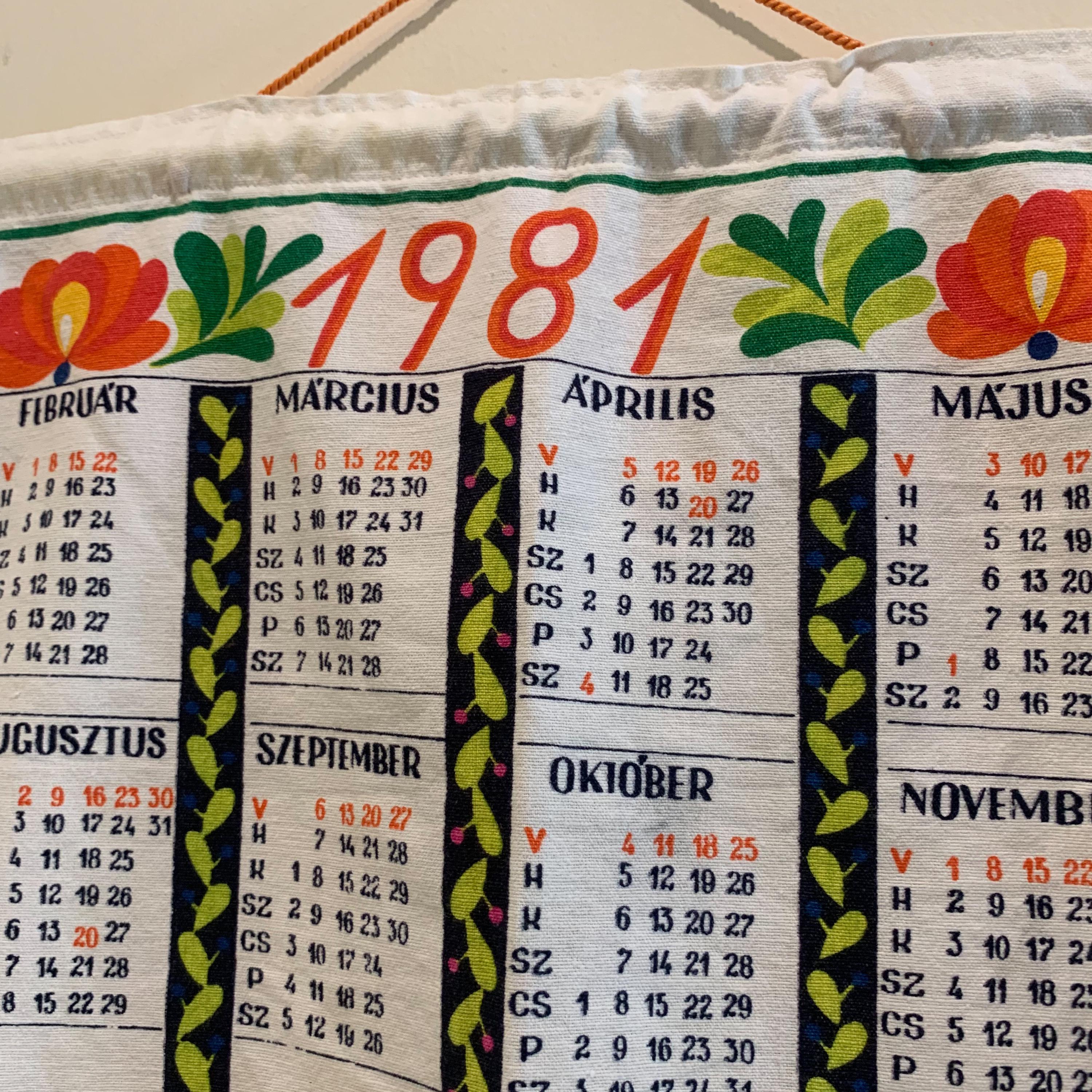 1981 calendar - Etsy.de