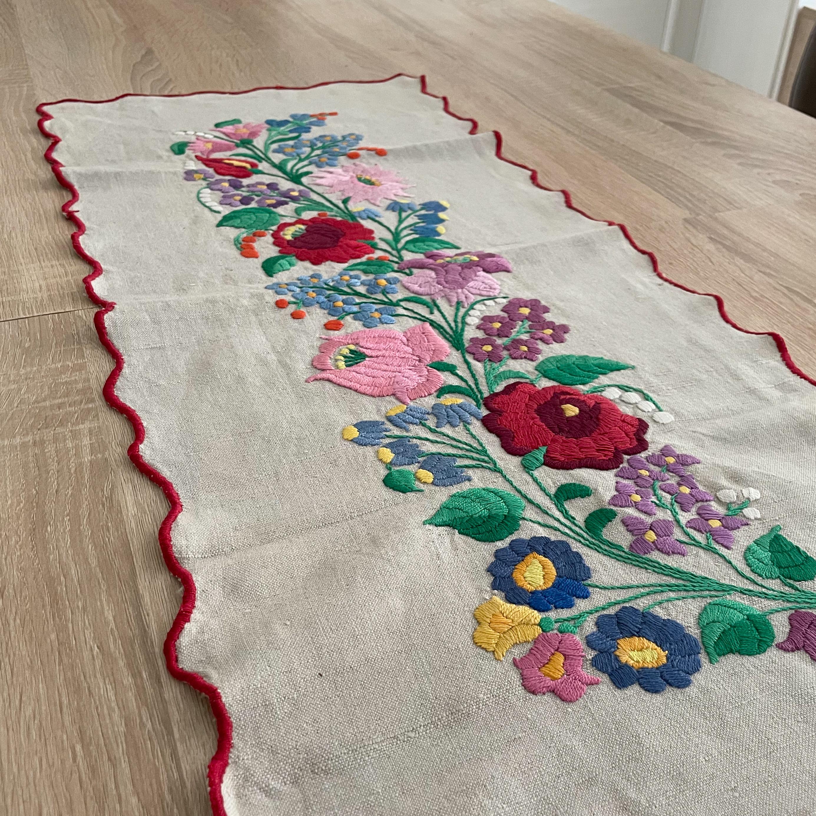 Hungarian Embroidery Tablecloth - Etsy Canada