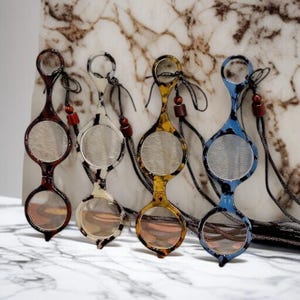 Occhiali da lettura portatili da donna e da uomo / Lettori portatili leggeri anti-smarrimento +1.0 +2.0 +3.0 +4.0 / Occhiali ingrandenti colorati