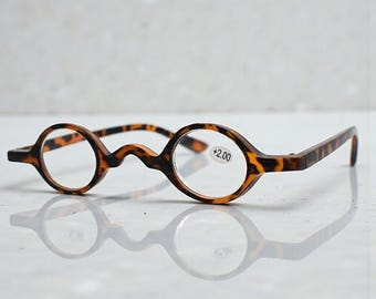 Lunettes De Lecture Rondes Dorées Rétro - Dioptrie +1.00 Neuves Avec étiquettes