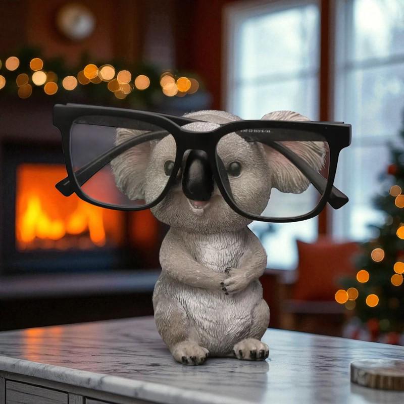 Leuke Koala-brilhouder, schattige brilhouder, kikkerbeeld, glas