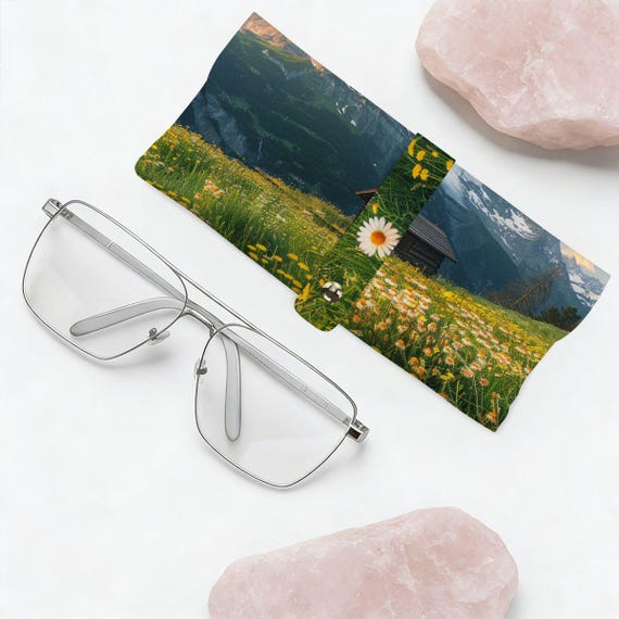 Sunglasses Case in natural glasses case | nature glasses - green & blue cushioned  main image 4