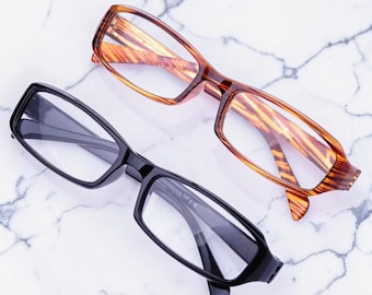 Gafas de lectura rectangulares unisex / Gafas ligeras para hombre y mujer / Gafas de moda para el día a día