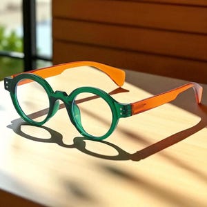 Retro Round Blue Light Reading Glasses Men Women | Spring Hinge Eyewear +1.0 to +4.0 | Anti Eye Strain Classic Readers