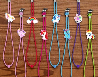 8 Kids Glasses Strap Unicorn Rainbow – Anti Slip Eyeglass Straps for Boys & Girls, Adjustable Sunglasses Holder