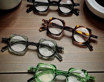 Retro Square Blue Light Reading Glasses for Men Women | Fashion Readers +1.0 to +4.0 | Anti Eye Strain Stylish Unisex Eyewear