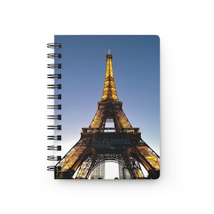Eiffel Tower Notebook Paris Travel Journal Lined Writing Pad French Landmark Stationery Gift for Writers and Travelers