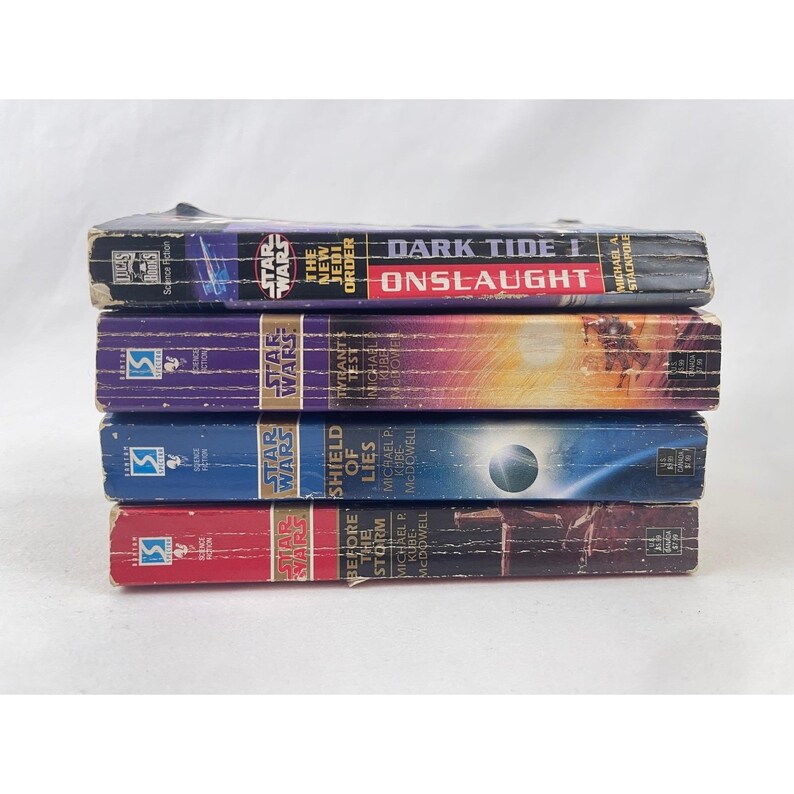 Star Wars Black Fleet Crisis Trilogy & New Jedi Order Onslaught 4 Book Lot PB image 5
