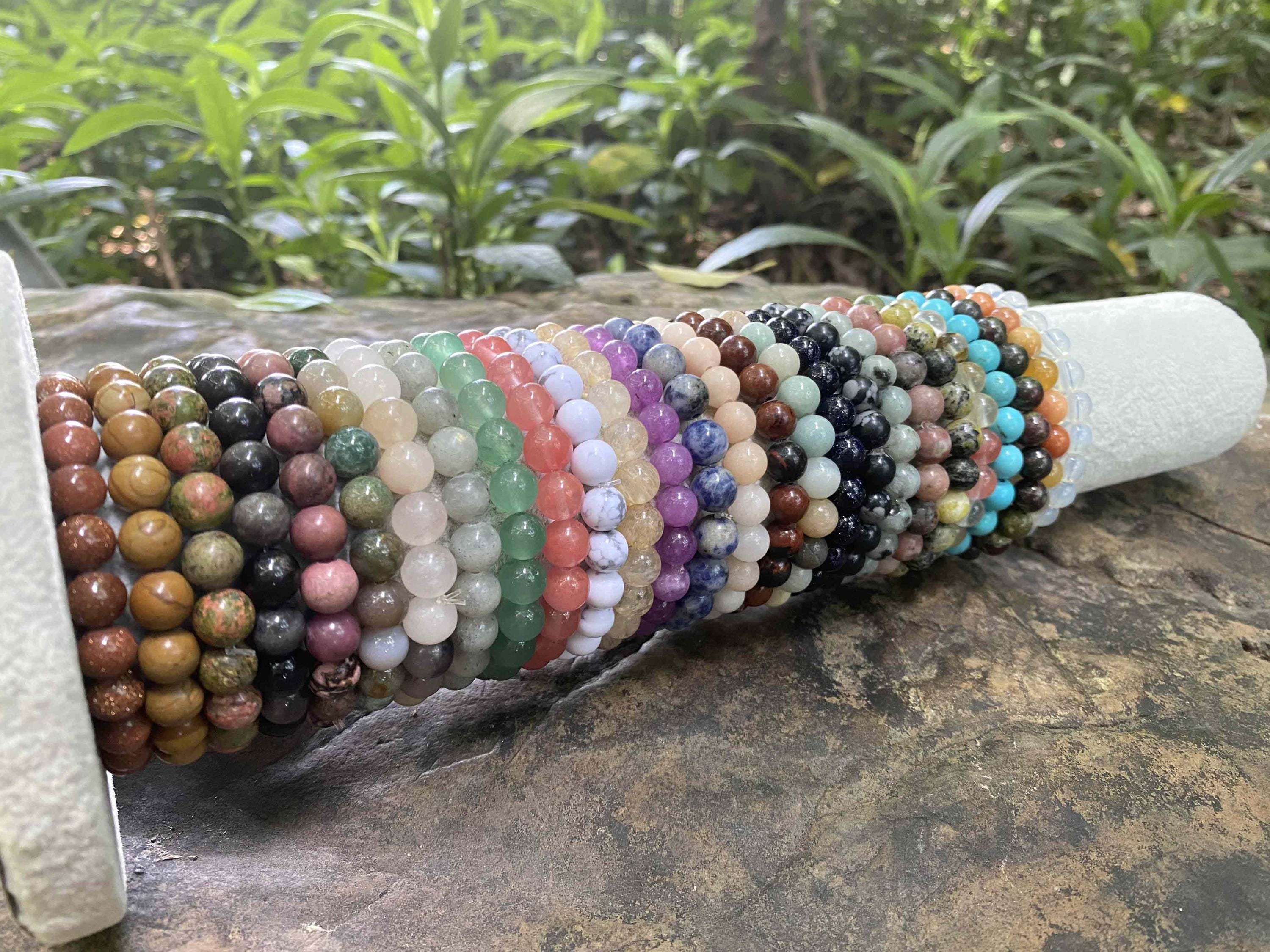 Vrouwen Stretch Armband,Natuurlijke Edelsteen Obsidiaan Steen Kristal Armbanden 12 Sterrenbeeld Steenbok Reiki Yoga Armband, Koppel Cadeaus Voor