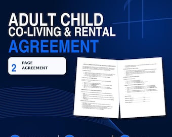 Adult Child Living at Home Agreement – Family House Rules & Co-Living Template