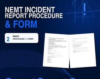NEMT Incident Report Form & Procedure | Medical Transportation Accident and Safety Report Template