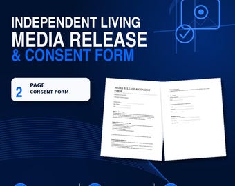 Photo and Video Release Form | Media Consent for Group Homes and Independent Living Facilities | Word & PDF