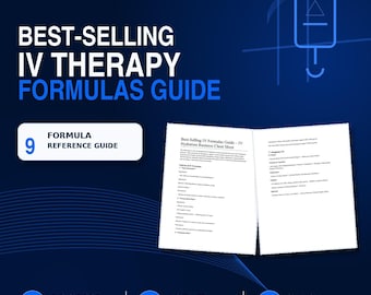 IV Therapy Drip Protocols | IV Hydration Formulas & Infusion Reference Guide | Wellness Clinic Cheat Sheet
