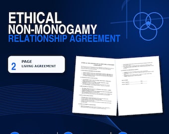 Ethical Non-Monogamy Agreement | Open Relationship & Polyamory Boundaries Template | ENM Couples Contract