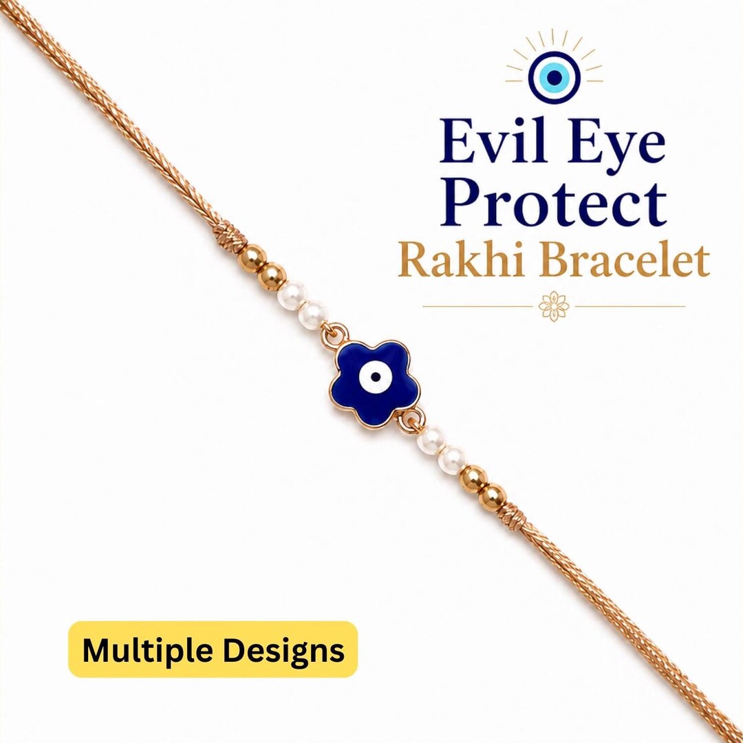 Handmade Evil Eye Rakhi | Nazar Rakhi for Brother | Protective Raksha ...