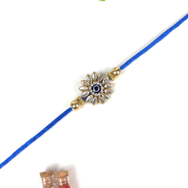 Azar Raksha Handmade Evil Eye Rakhi | Nazar Rakhi for Brother | Protective Raksha ...