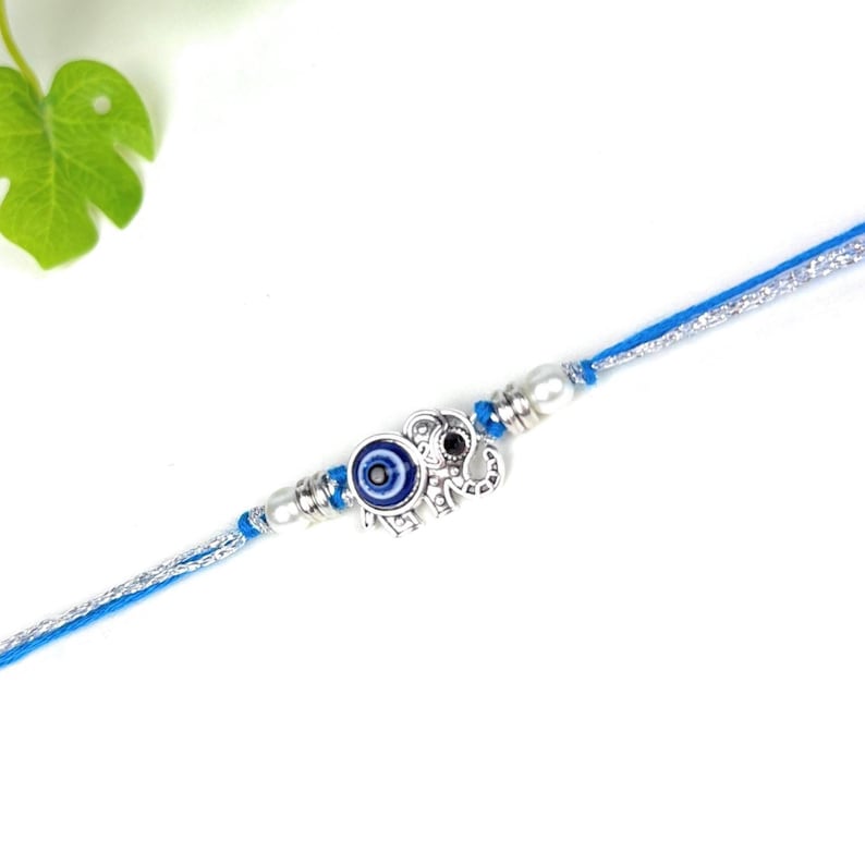 Azar Raksha Handmade Evil Eye Rakhi | Nazar Rakhi for Brother | Protective Raksha ...