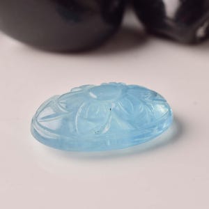 Natural Aquamarine Carving, Handmade Carving, Handicraft Carving , Jewellery Making Carving, Crystal Carving, Gift for Her