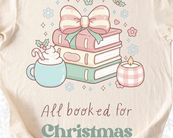 クリスマスの本のpng、Kindleステッカー、本の山のpng、読書好きのpng、本好きのクリスマス、クリスマスのためにすべて予約済み、女の子のクリスマス