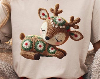 クリスマス パッチワーク、トナカイ png、パッチワーク png、トレンドのクリスマス png、ガーリーなクリスマス png、フェイク刺繍 png、フェイク糸 png