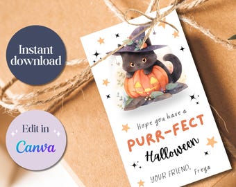 Happy Halloween tags, Boo tags,Halloween class gift, Boo gift tag, Halloween treat tag, Halloween favor tag, Halloween bag tag, candy tags