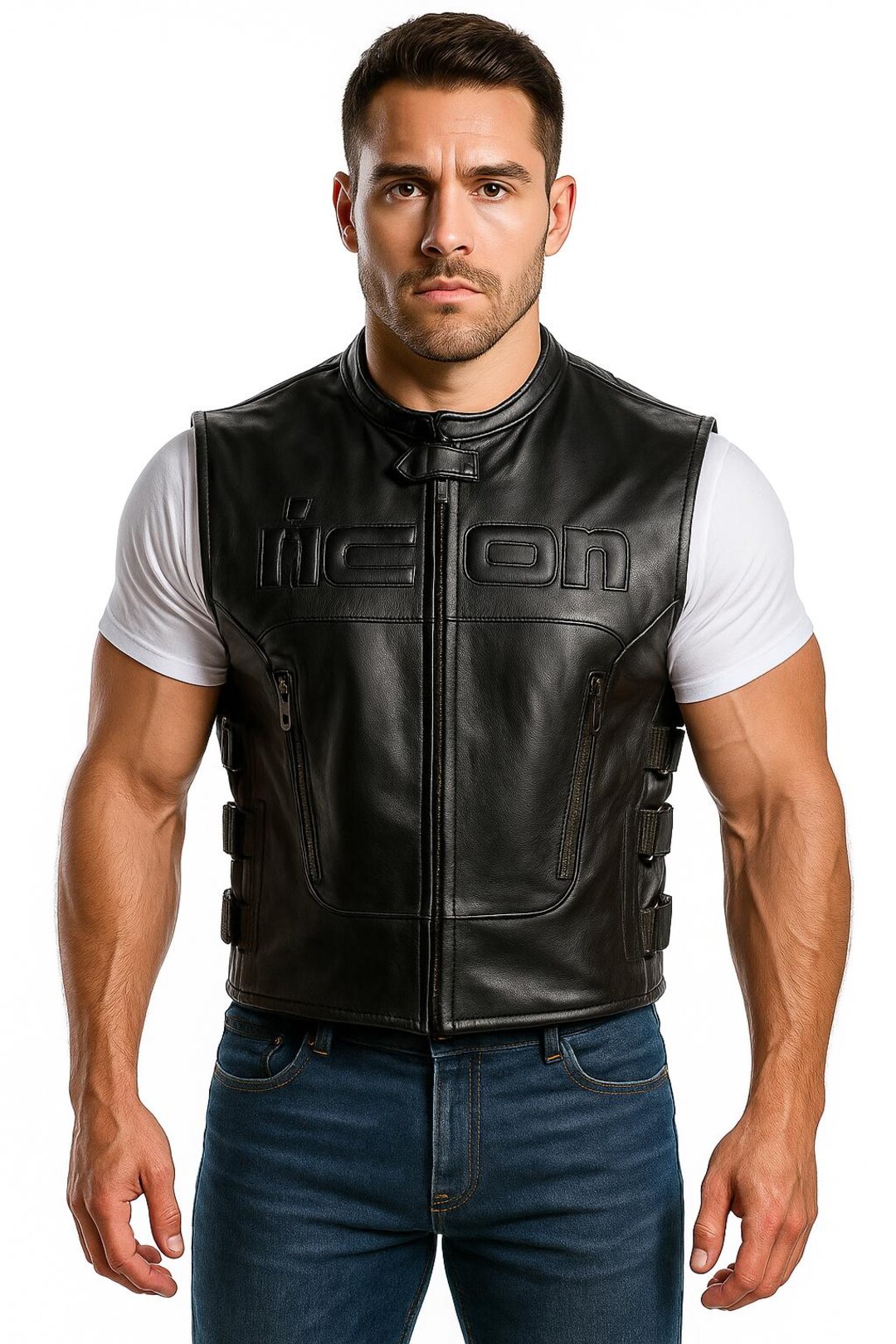 Skull Biker Vest – Gothic Motorcycle Leather Riding Gear - Etsy