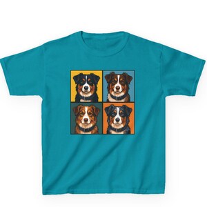 Kid&#39;s Australian Shepherd T-Shirt, Toddler Dog Tee, Youth Aussie Shirt, Cute Animal Shirt, Puppy Lover Gift, Puppy tee, Cute toddler shirt