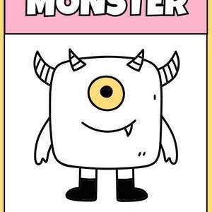 Monster Alphabet Coloring Book – A to Z Fun for Kids | Cute ABC Monsters | Printable Coloring Pages | Digital Download