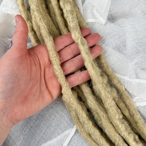 Long Blonde Crochet Dreadlocks, Synthetic Hair Extensions, DE Accent Set