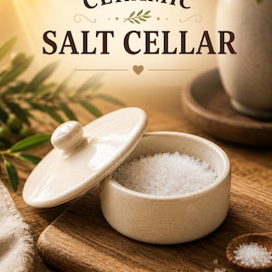Ceramic Salt Cellar Pottery Template | Slab Construction Plan (Digital Download)