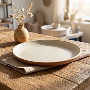 Ceramic Dinner Plate Pottery Template PDF | Slab Building Pattern (Digital Download)