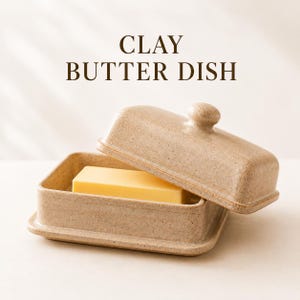 Pottery Butter Dish Template | Handmade Ceramic Butter Holder (Digital Download)
