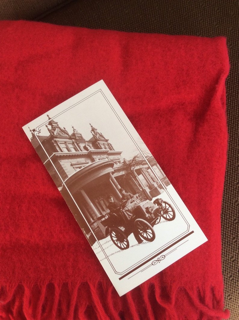 Collectible Red Heinz Wool lap blanket 50\u201d x 60\u201d Like New