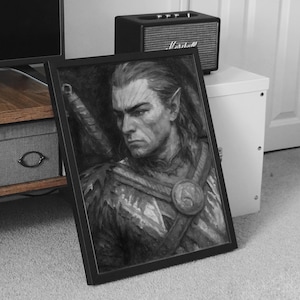 Halsin Baldurs Gate 3 Poster BG3 Art Prints Dungeons And Dragons Wall Art Baldurs Gate Poster Gaming Poster DnD Instant Download Gamer Gifts